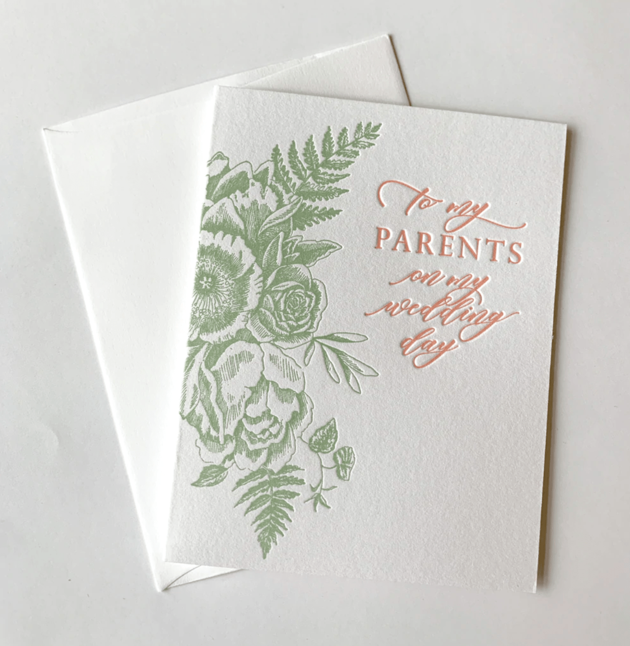 Rust Belt Love Paperie Single Card To My Parents on My Wedding Day Card