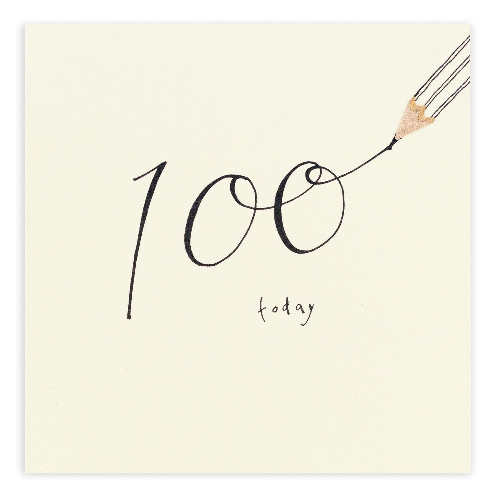Ruth Jackson Card 100th Birthday Pencil Shavings Card