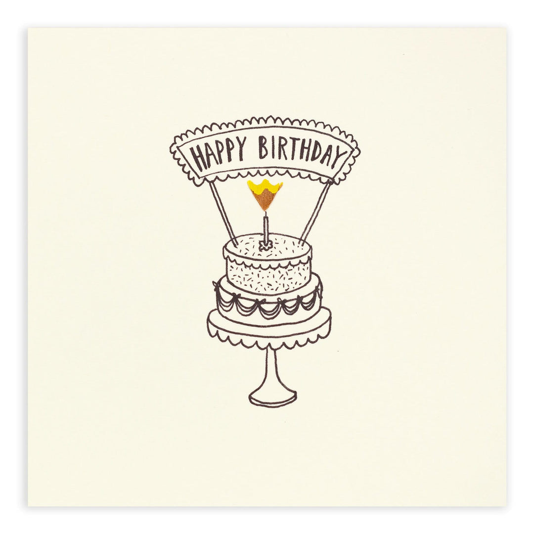 Ruth Jackson Card Birthday Cake Pencil Shavings Card