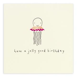Ruth Jackson Card Birthday Jellyfish Pencil Shavings Card