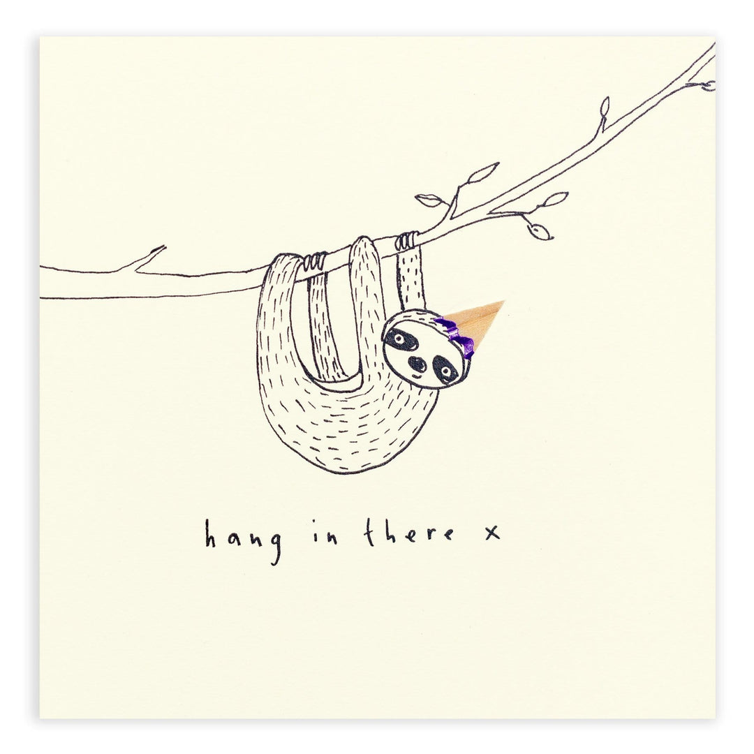 Ruth Jackson Card Hang in There Pencil Shavings Card