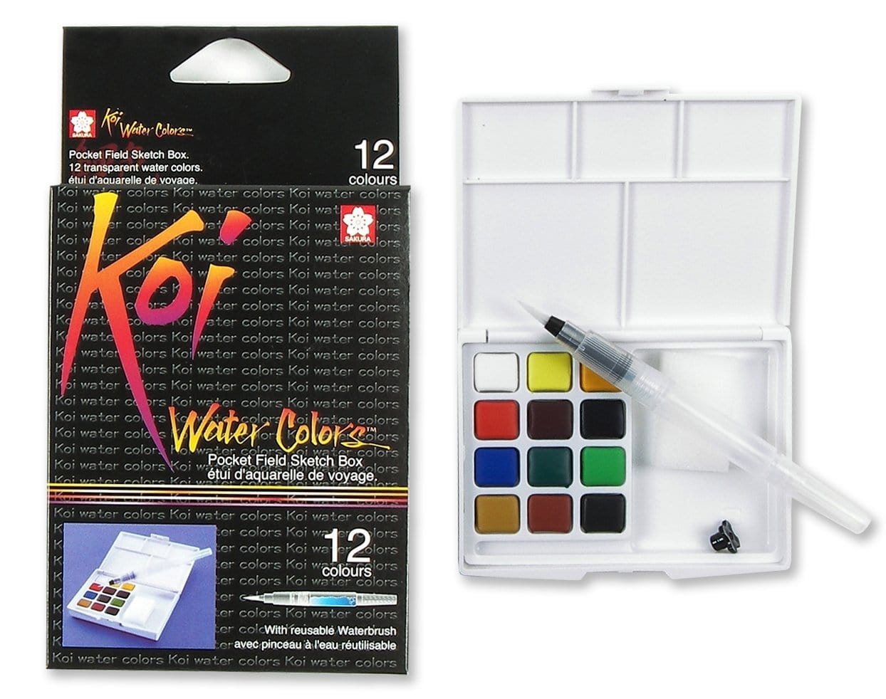 Sakura Watercolors Koi Water Color Set 12 Colors