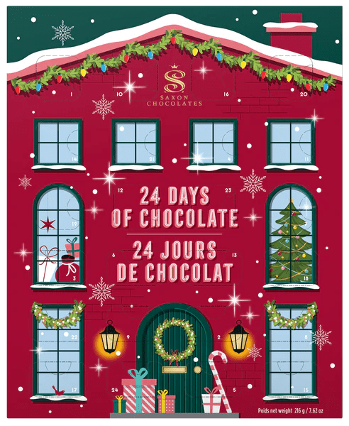 Saxon Chocolates Advent Calendars 24 Days of Chocolate Advent Calendar