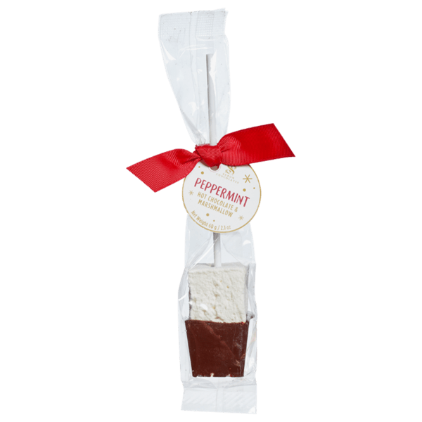 Saxon Chocolates Sweets Peppermint Hot Chocolate Stir Stick