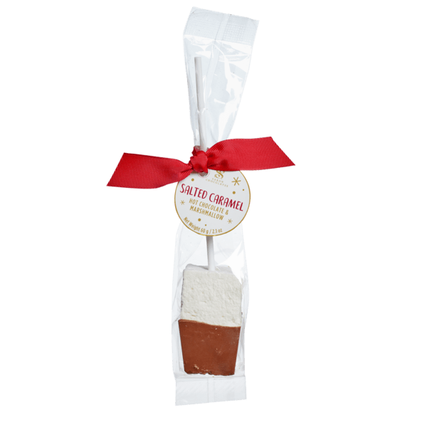 Saxon Chocolates Sweets Salted Caramel Hot Chocolate Stir Stick