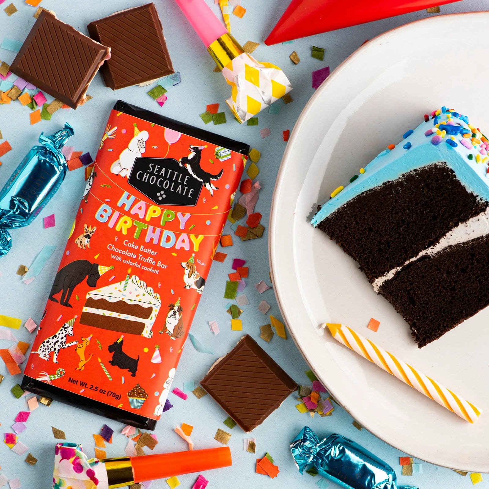 Happy Birthday Cake Batter Chocolate Truffle Bar - Paper Luxe