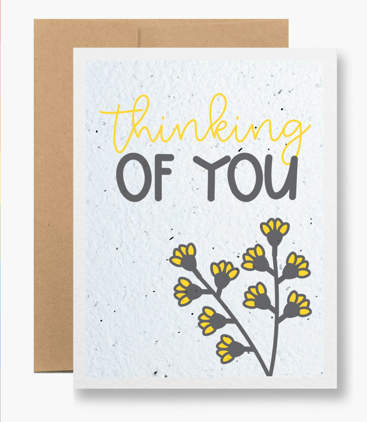 Seedy Cards Card Yellow Flower Thinking of You Card