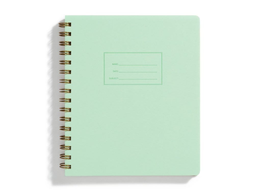 Shorthand Press Notebook Mint Standard Notebook - Dot Grid, Right Hand