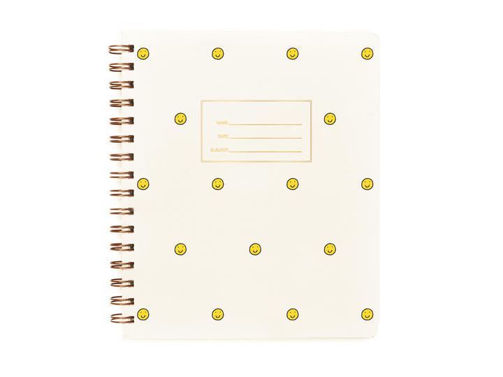 Shorthand Press Notebook Smiley Face Standard Notebook Lined - Right Handed