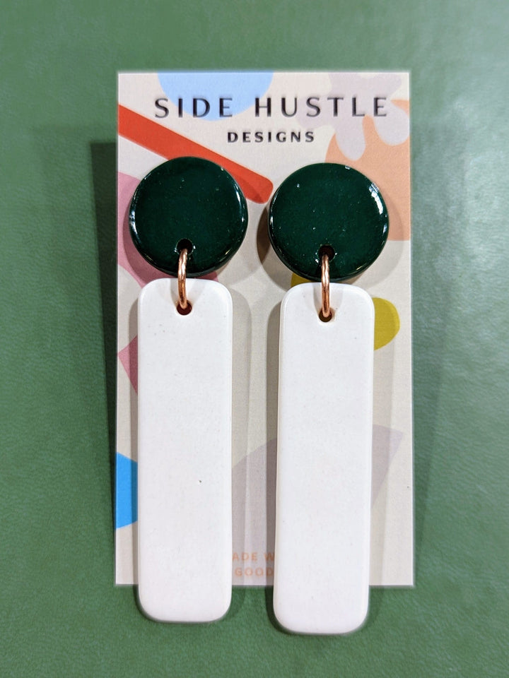 Side Hustle Designs Earrings Ok She's Elegant