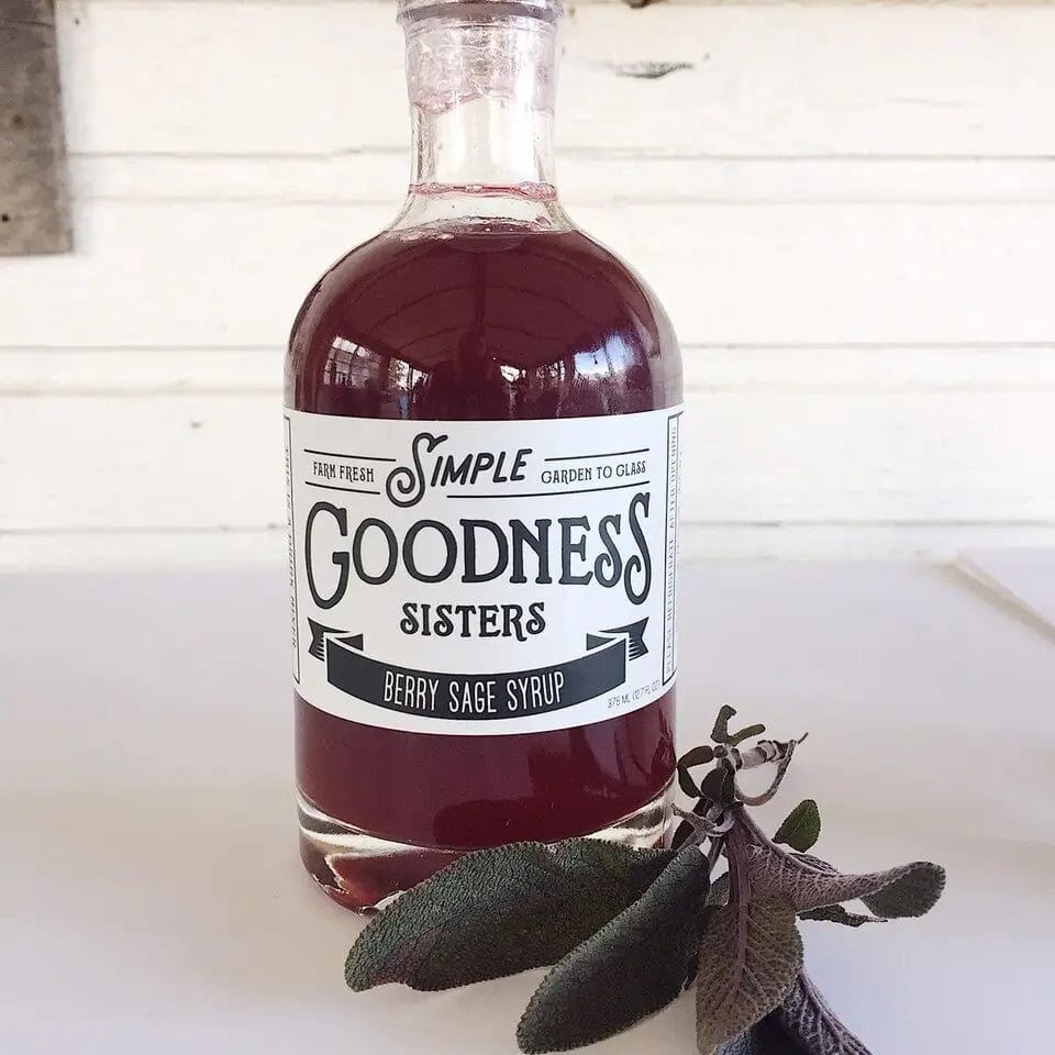 Simple Goodness Sisters Food and Beverage Berry Sage Simple Syrup
