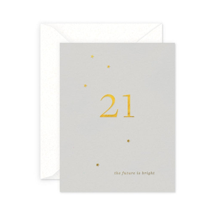 Smitten on Paper Card 21 Milestone Birthday Card