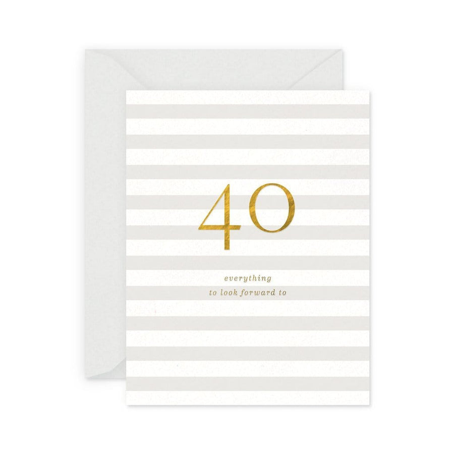Smitten on Paper Card 40 Milestone Birthday Card