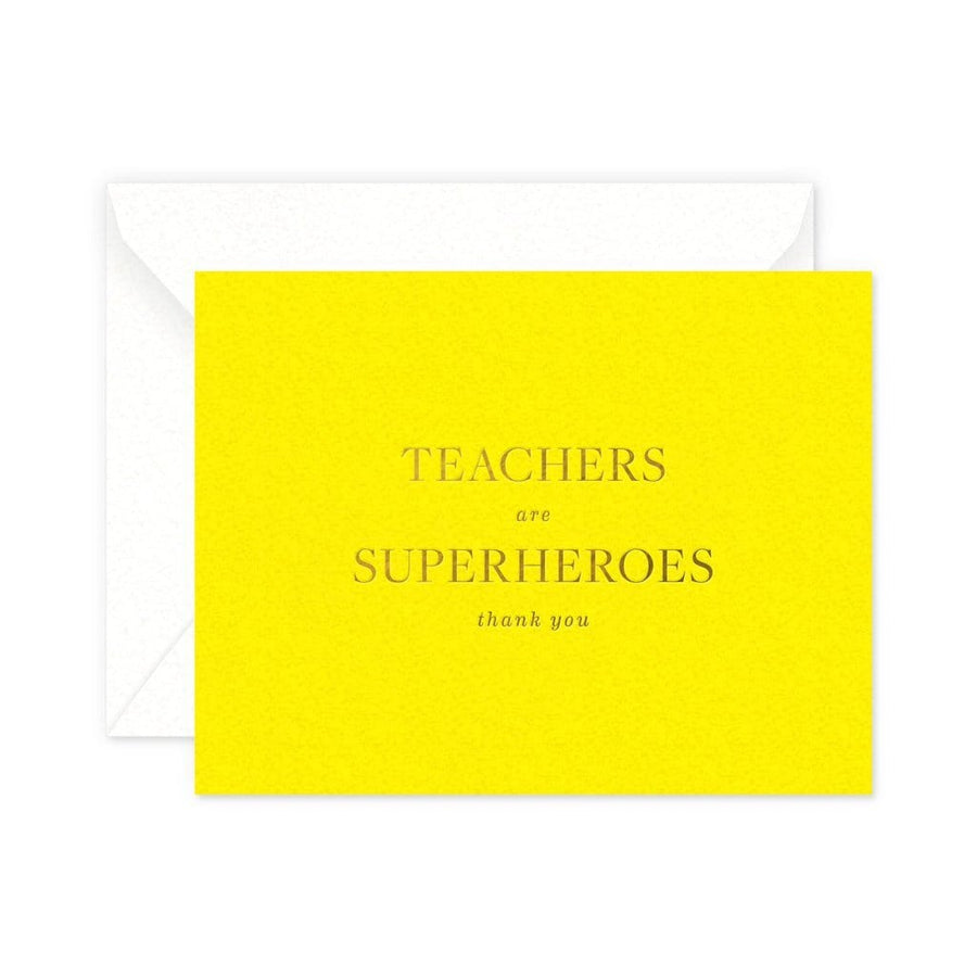 Smitten on Paper Card Teachers are Superheros Greeting Card