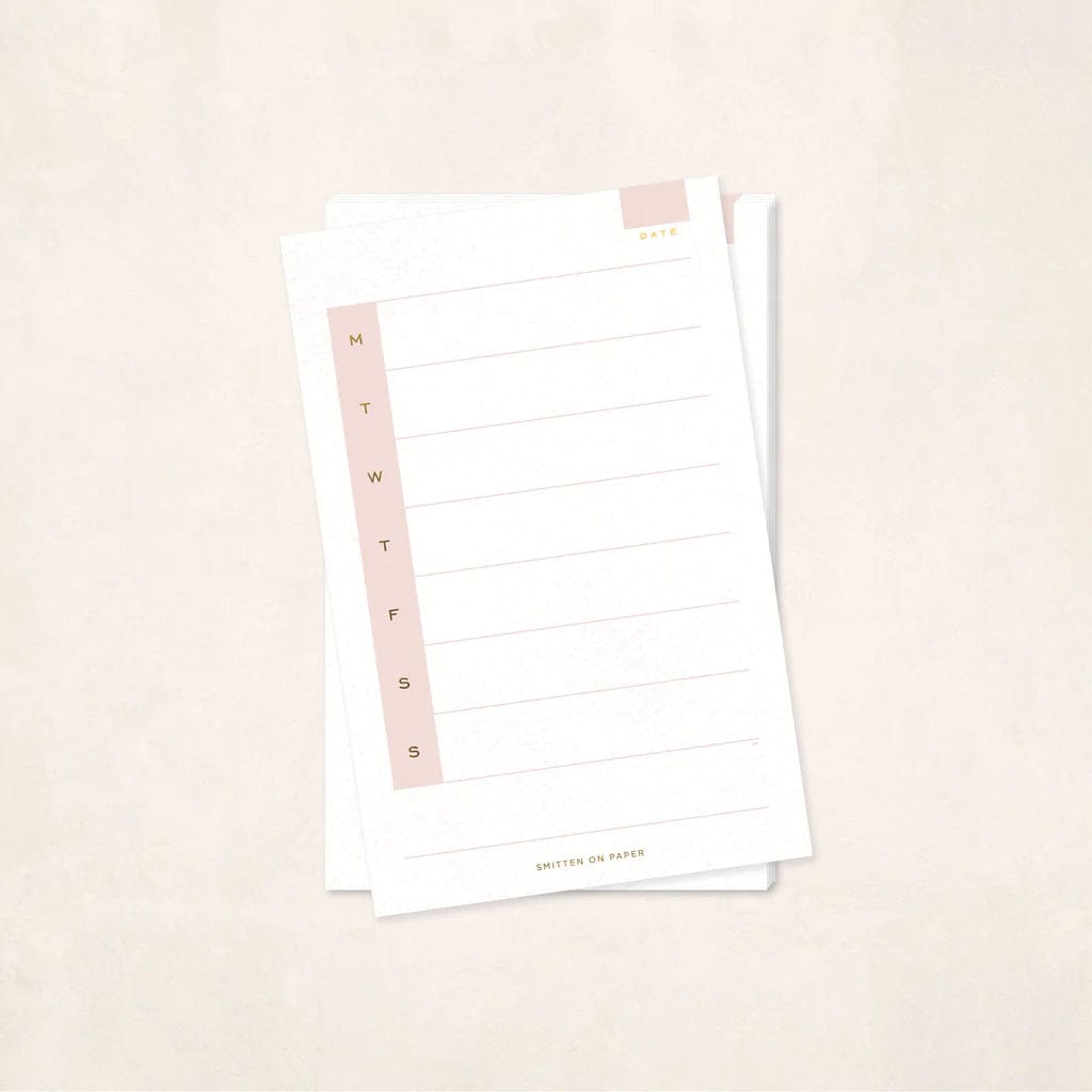 Smitten on Paper Notepad Weekly Medium Notepad