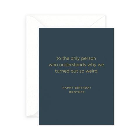 Smitten on Paper Single Card Brother Birthday Greeting Card