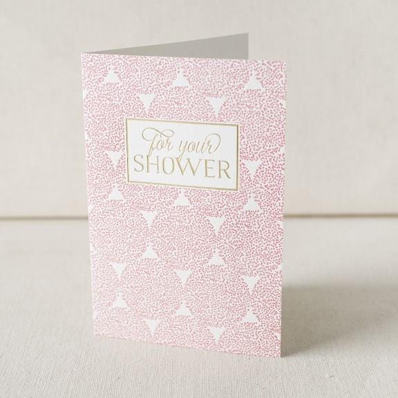 Smock Card For Your Shower Letterpress Card
