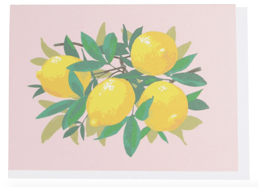 Smudge Ink Boxed Card Set Lemons Boxed Note Cards