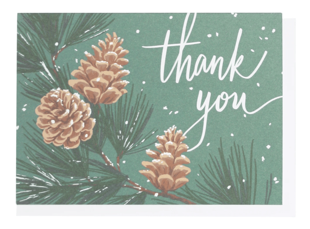 Smudge Ink Boxed Card Set Pinecone Boxed Note Cards
