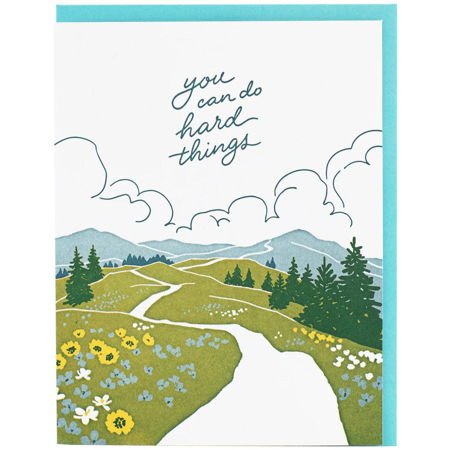 Smudge Ink Card Mountain Trail Support Card