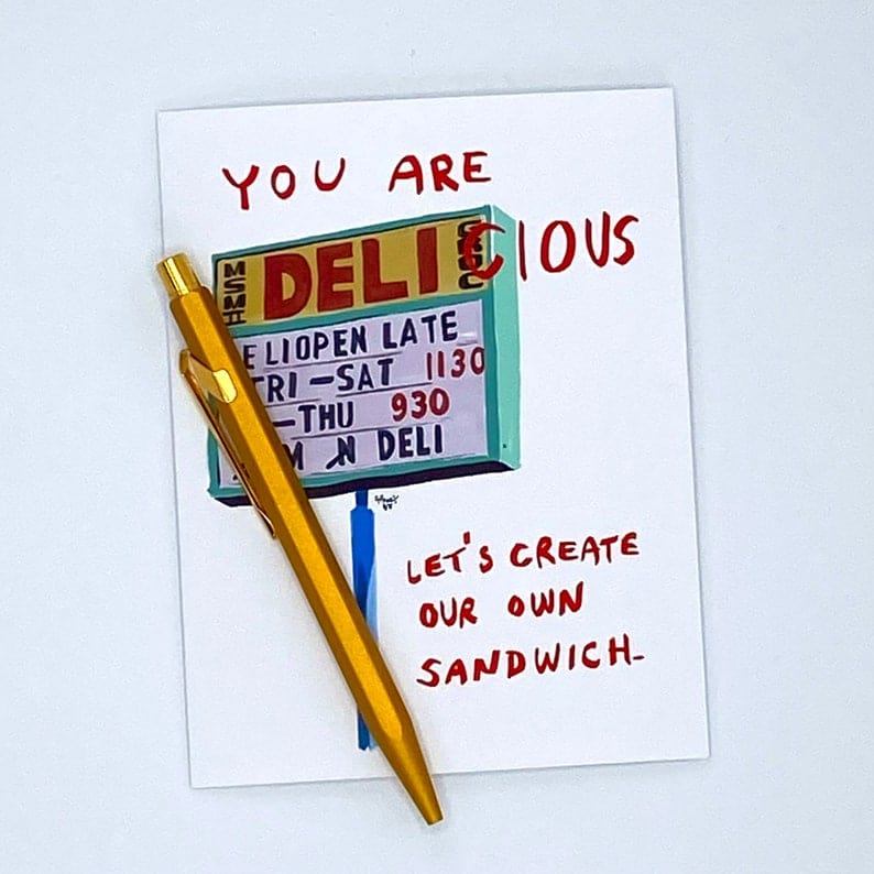 Snowday Press Card Tacoma Valentine - You are DELIcious Card
