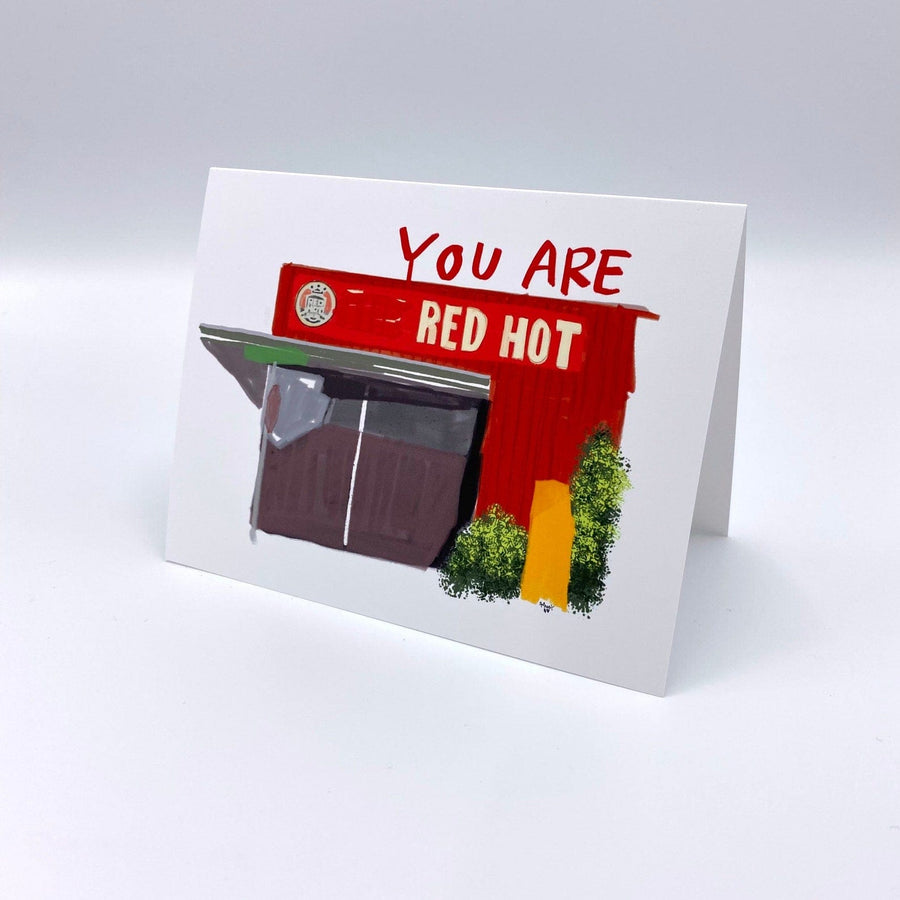 Snowday Press Card Tacoma Valentine - Your are RED HOT Card