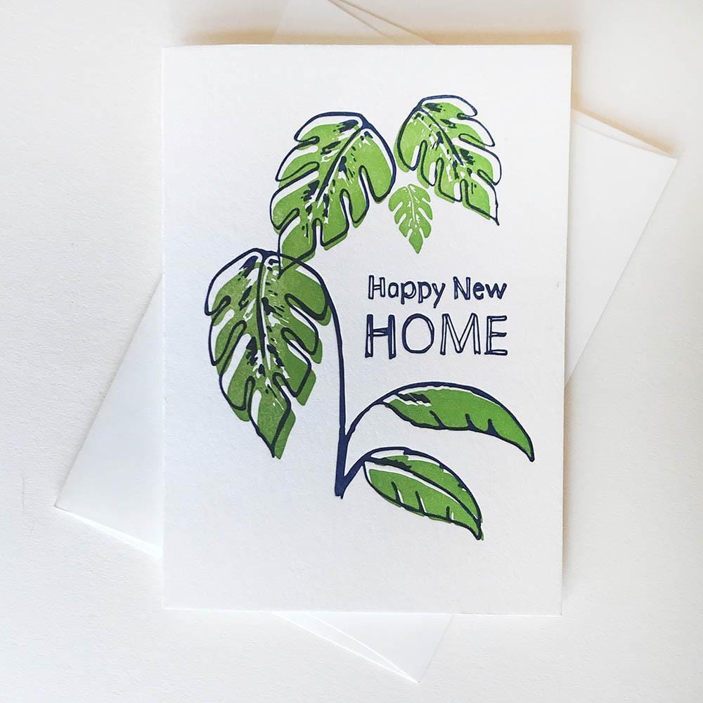 Steel Petal Press Card Happy New Home Card