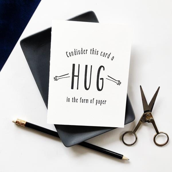 Steel Petal Press Card Paper Hug Card