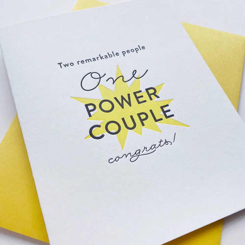 Steel Petal Press Card Power Couple Card