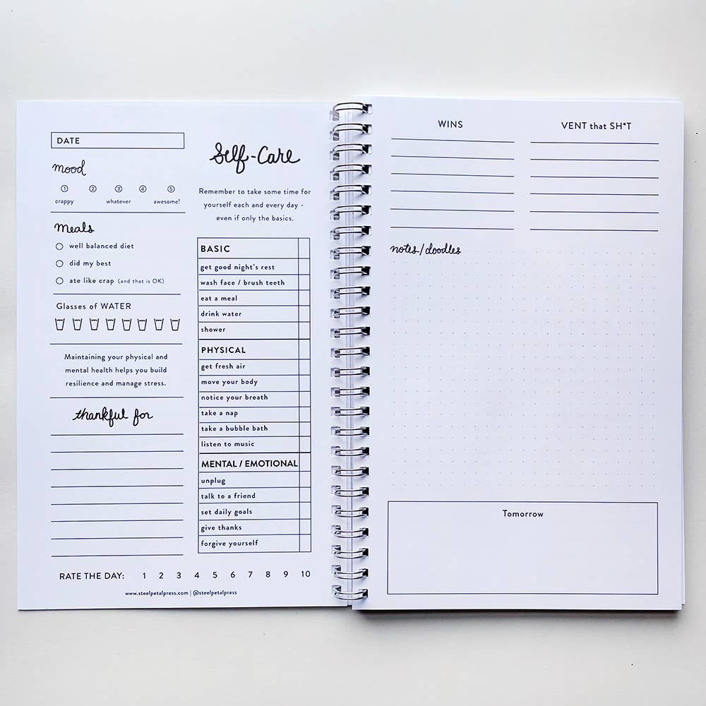 Steel Petal Press Notebook Daily Mood Mountains Notebook
