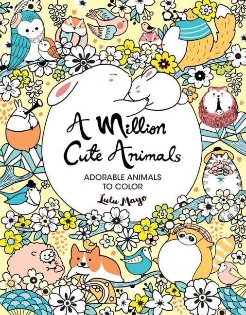 Sterling Publishing Coloring Book A Million Cute Animals - Adorable Animals to Color