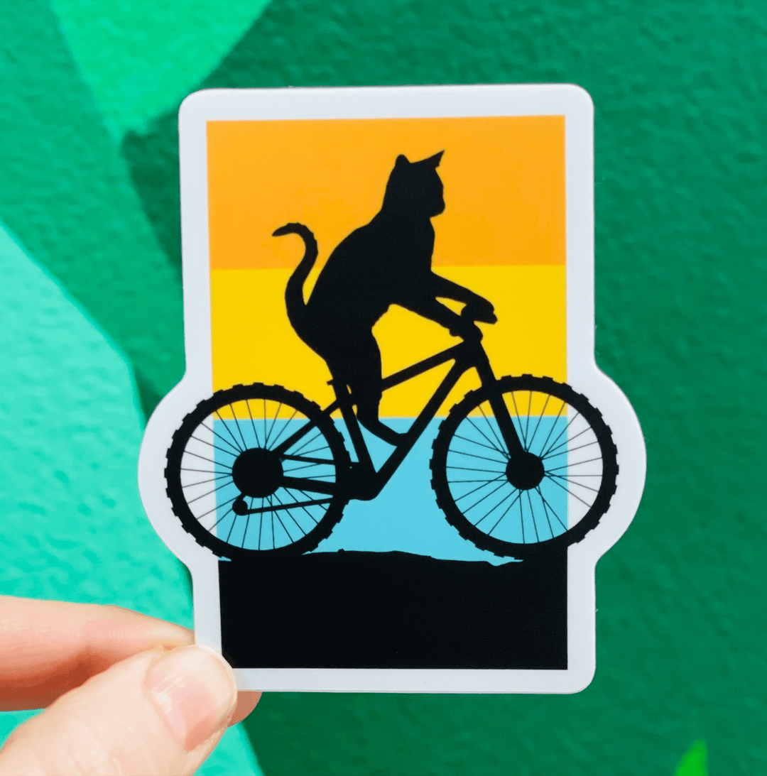 Stickers Northwest Sticker Bicycle Cat Sticker