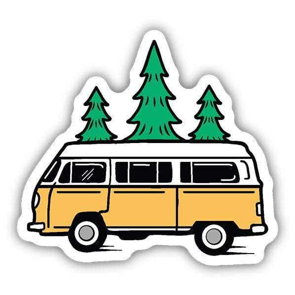 Stickers Northwest Sticker Bus and Trees Sticker