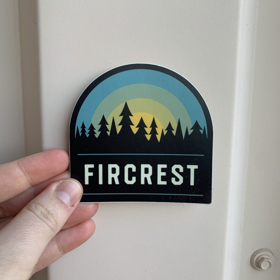 Stickers Northwest Sticker Fircrest Tree Sunrise Sticker