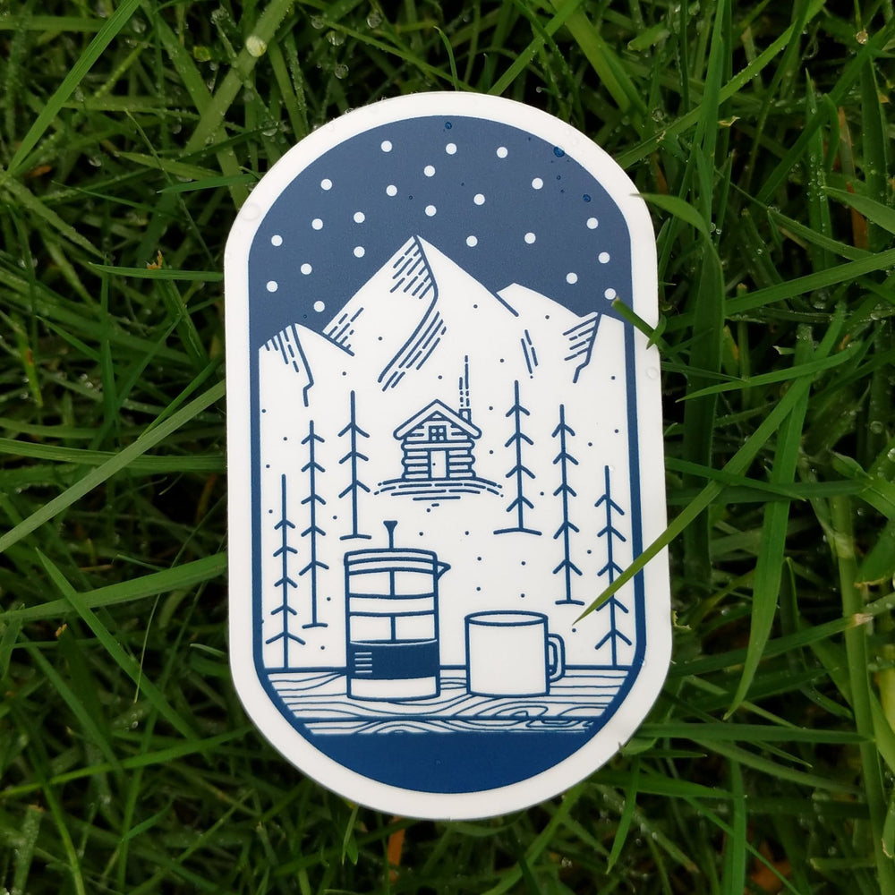 Stickers Northwest Sticker French Press and Chill Sticker