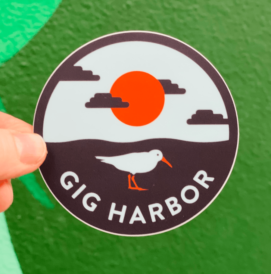 Stickers Northwest Sticker Gig Harbor Sandpiper Sticker