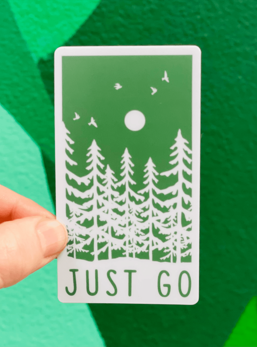 Stickers Northwest Sticker Just Go Trees Sticker