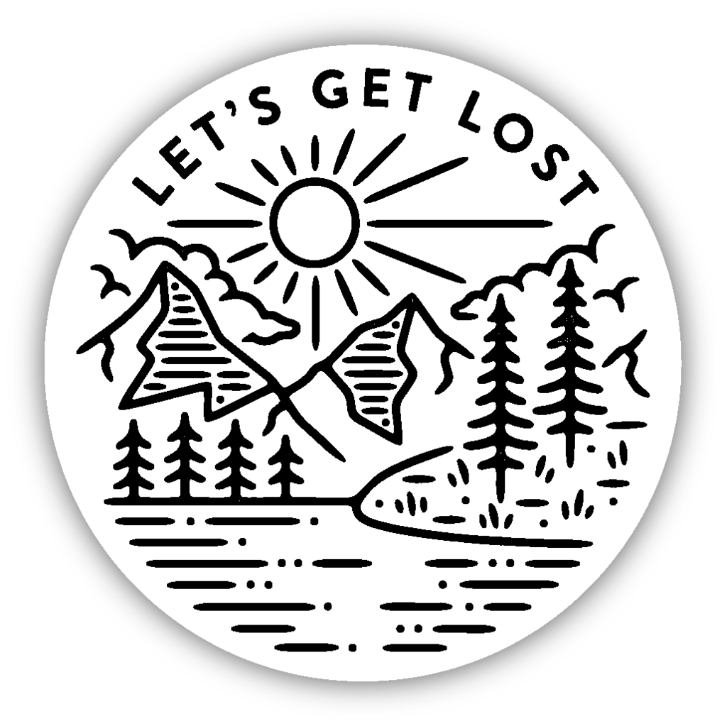 Stickers Northwest Sticker Let's Get Lost Sticker