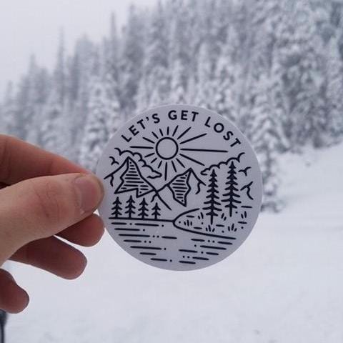 Stickers Northwest Sticker Let's Get Lost Sticker