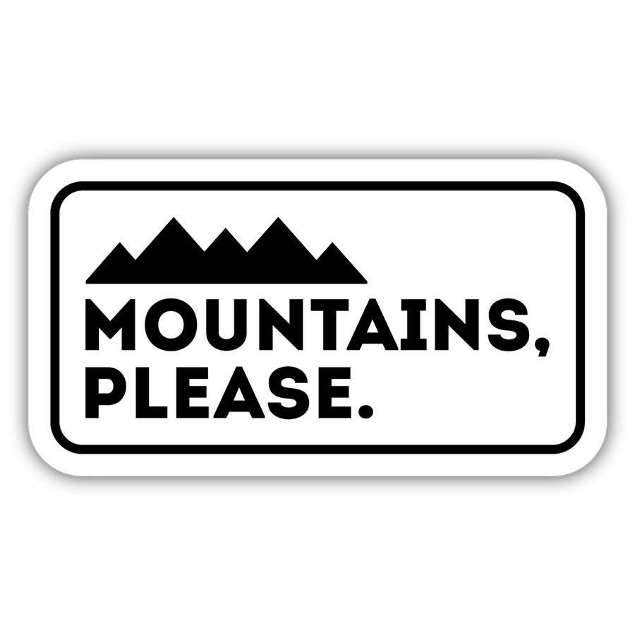 Stickers Northwest Sticker Mountains, Please Sticker