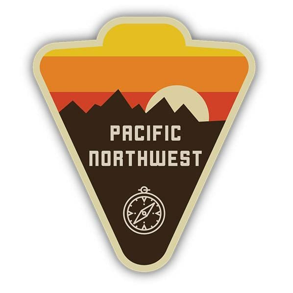 Stickers Northwest Sticker PNW Compass Badge Sticker