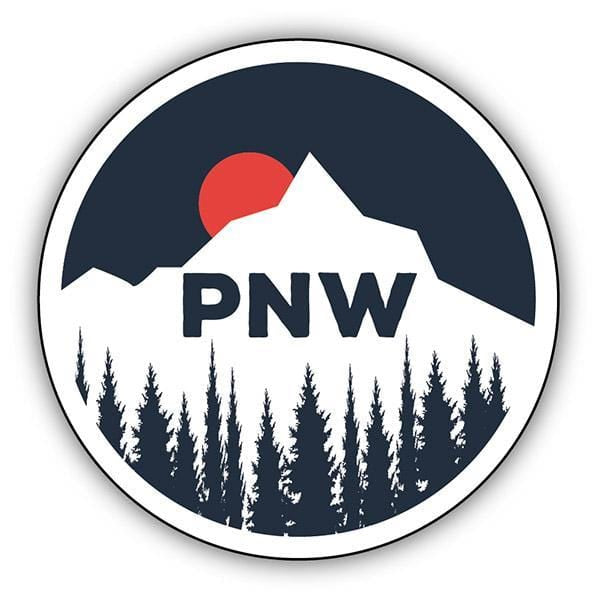 Stickers Northwest Sticker PNW Sunset Mountain Sticker