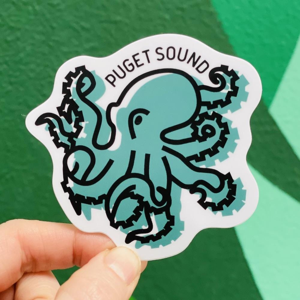 Stickers Northwest Sticker Puget Sound Octopus Sticker