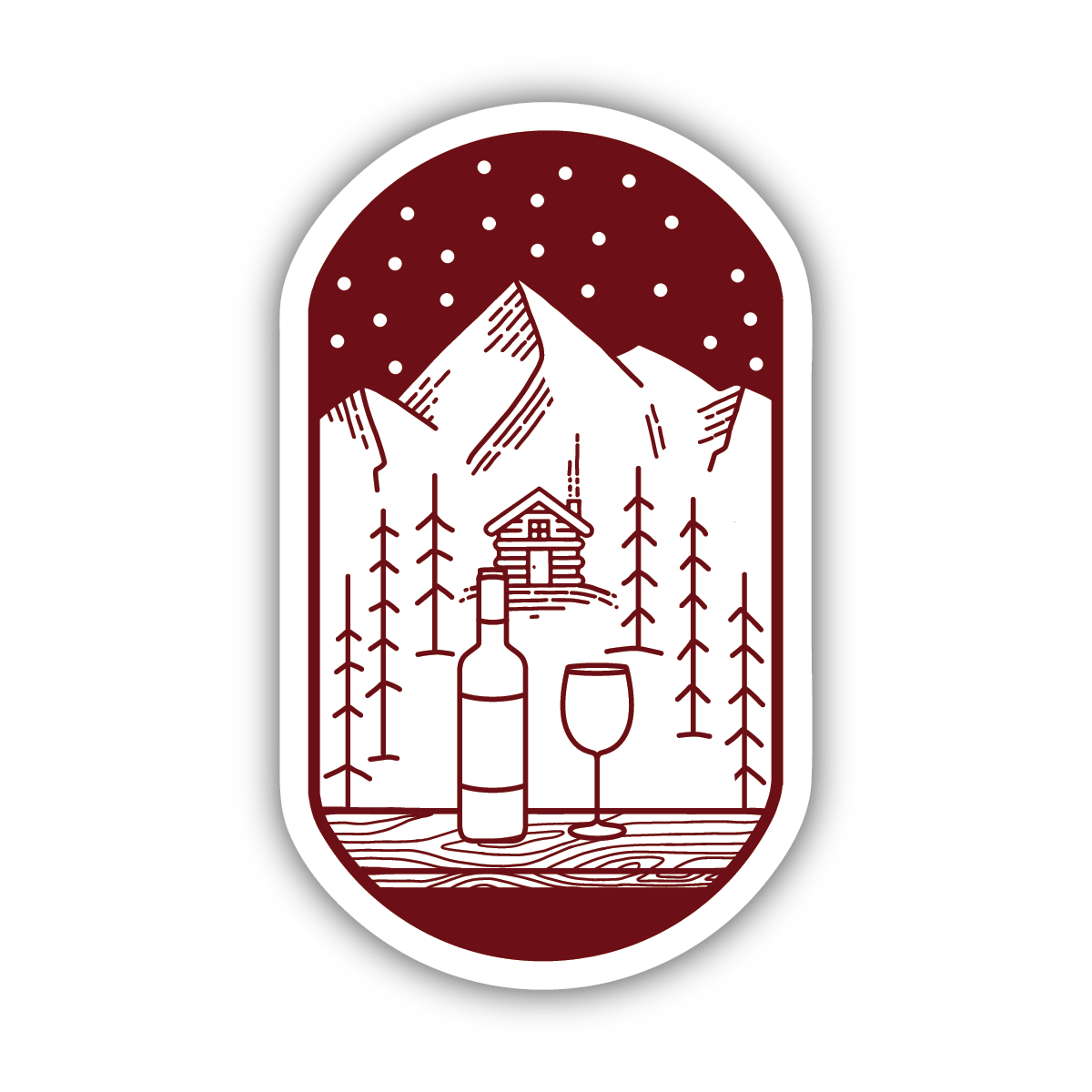 Stickers Northwest Sticker Wine and Chill Sticker