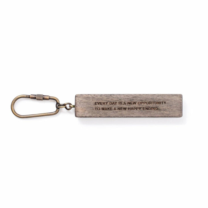 Sugarboo Keychain Every Day is a New Opportunity Wood Quote Keychain