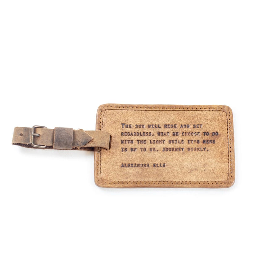 Sugarboo luggage tag Leather Luggage Tag - Alexandra Elle