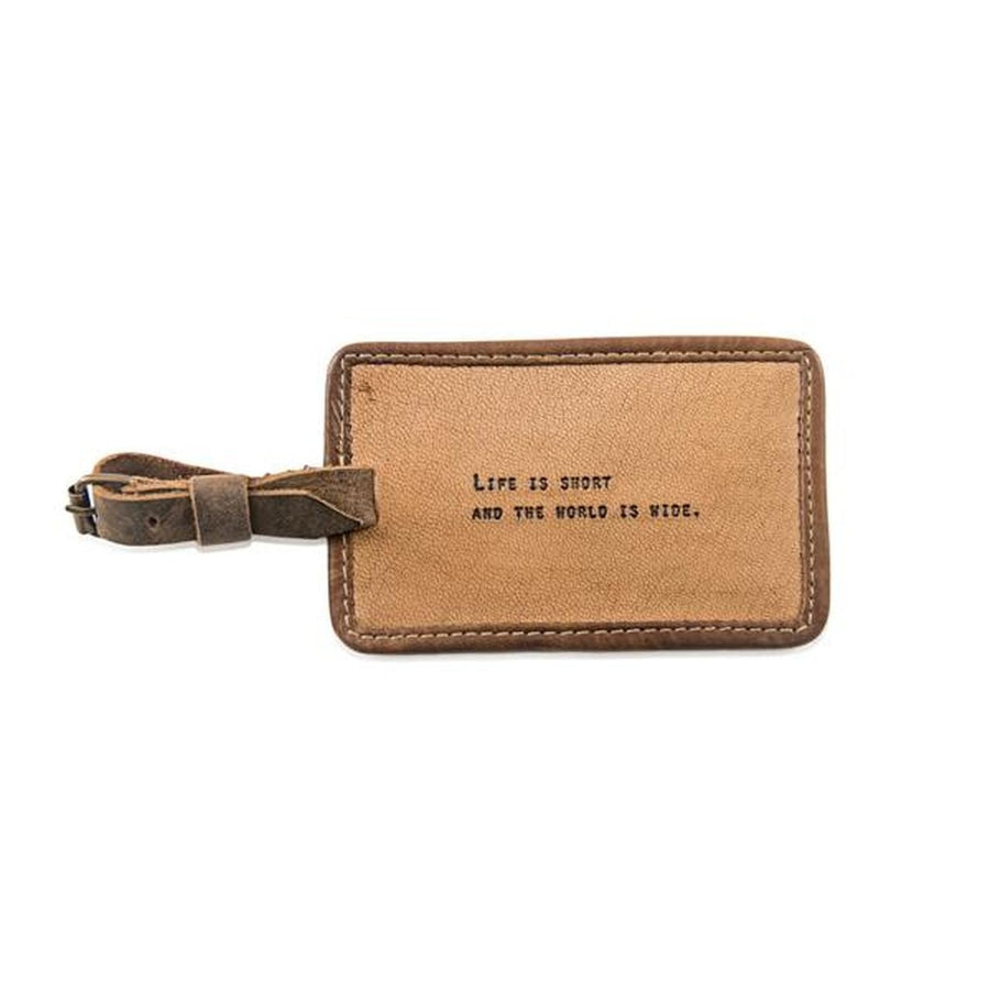 Sugarboo luggage tag Leather Luggage Tag - Life is Short