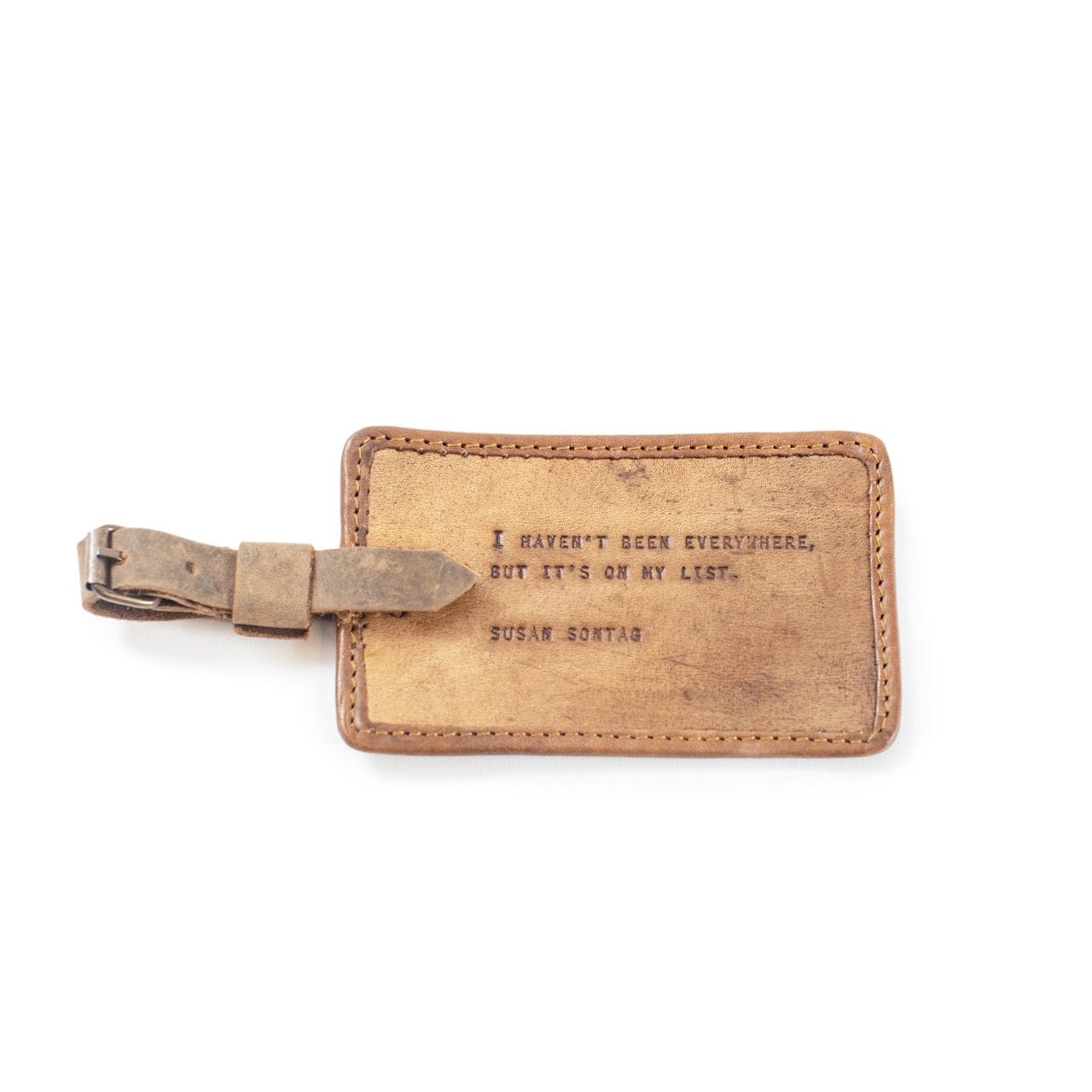Sugarboo luggage tag Leather Luggage Tag - Susan Sontag