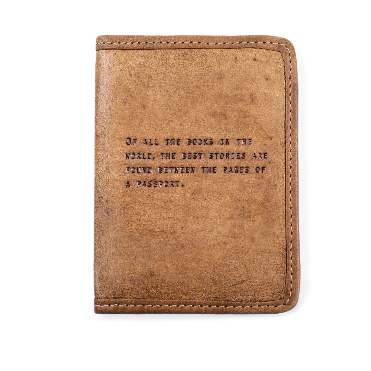 Sugarboo Travel Leather Passport Cover - Of All the Books in the World