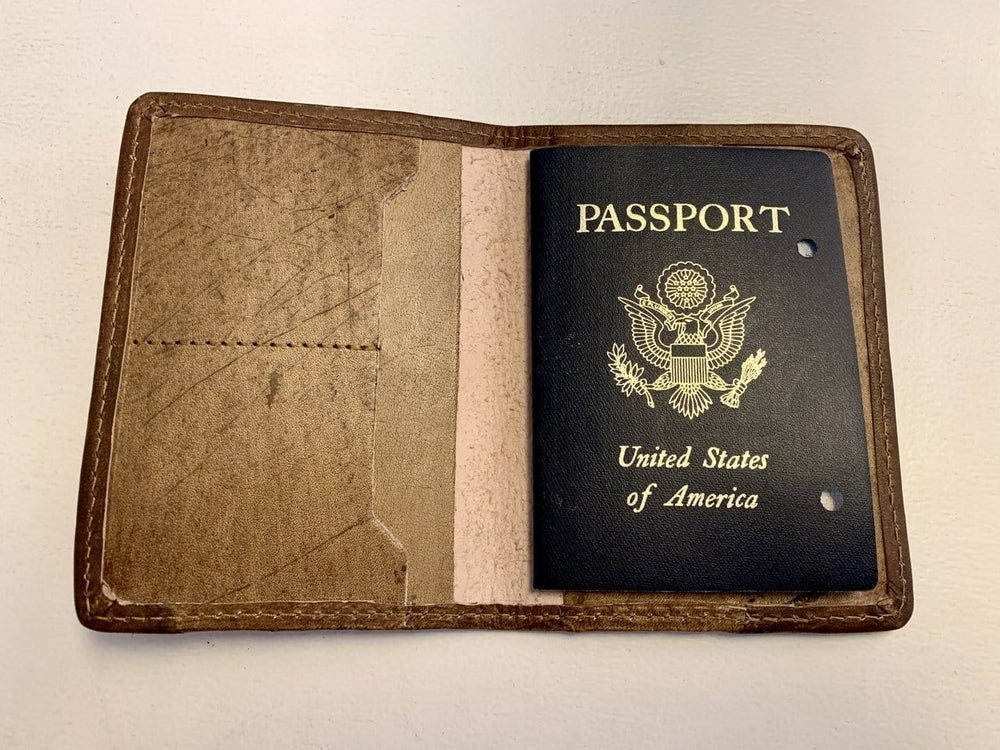 Sugarboo Travel Leather Passport Cover - Of All the Books in the World